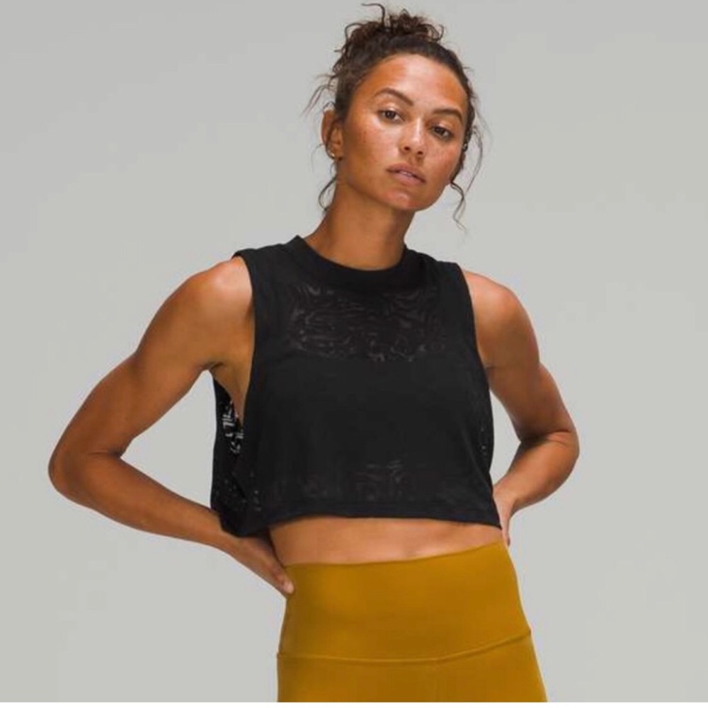 Lululemon All yours crop tank Veil 4